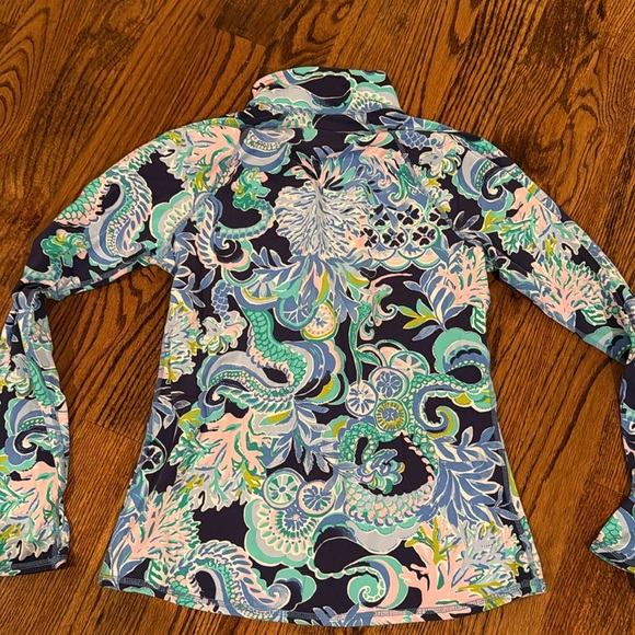 Lilly Pulitzer Luxletic Serena Jacket Sirens & Spirits large EUC - Picture 6 of 6